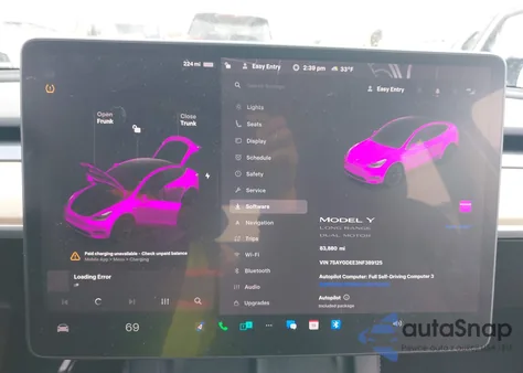 2022 Tesla Model Y Long Range Dual Motor All-Wheel Drive из США, поврежденный, VIN 7SAYGDEE3NF389125